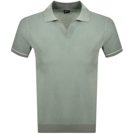 Product image for BOSS H Jianluca Knit Polo Green