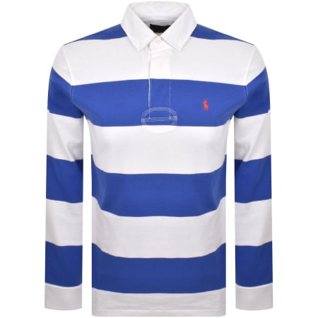 Product image for Ralph Lauren Long Sleeve Polo T Shirt Blue