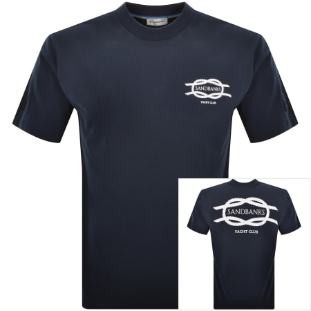 Product image for Sandbanks Yacht Club T Shirt Navy