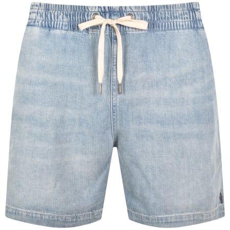 Product image for Ralph Lauren Jersey Denim Shorts Blue
