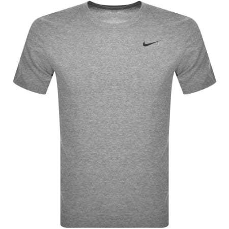 Product image for Nike Training Dri Fit Logo T Shirt Grey