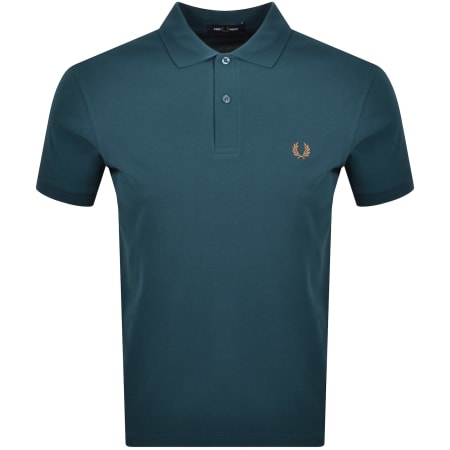 Product image for Fred Perry Plain Polo T Shirt Dark Petrol