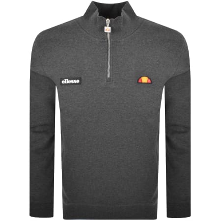 Product image for Ellesse Pelegrini Quarter Zip Sweatshirt Grey