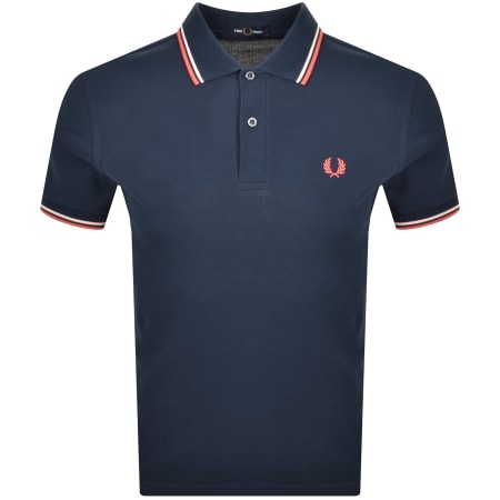 Product image for Fred Perry Twin Tipped Polo T Shirt Blue