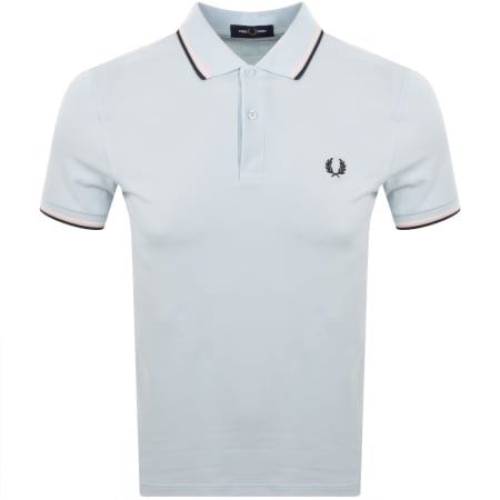 Product image for Fred Perry Twin Tipped Polo T Shirt Blue