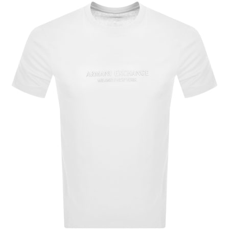 Product image for Armani Exchange Regular Fit Logo T Shirt White