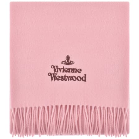 Product image for Vivienne Westwood Logo Scarf Pink