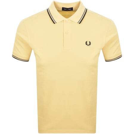 Product image for Fred Perry Twin Tipped Polo T Shirt Yellow