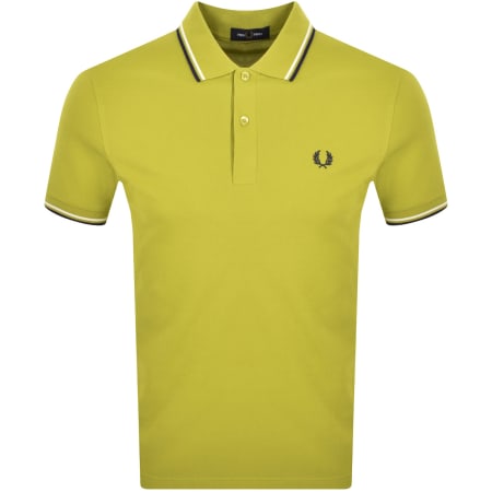 Product image for Fred Perry Twin Tipped Polo T Shirt Green
