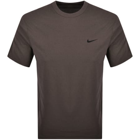 Product image for Nike Training Dri Fit Hyverse T Shirt Brown