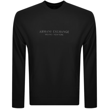 Product image for Armani Exchange Logo Sweatshirt Black