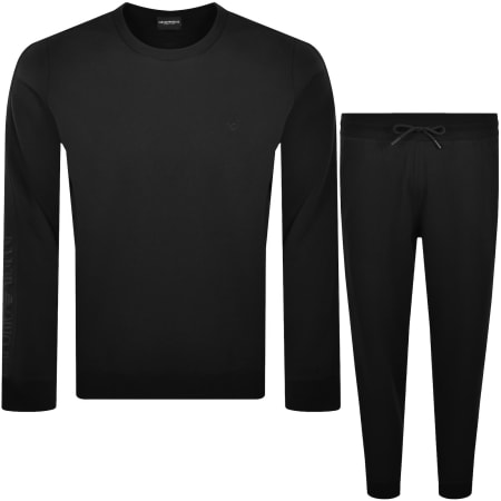 Product image for Emporio Armani Lounge Tracksuit Black