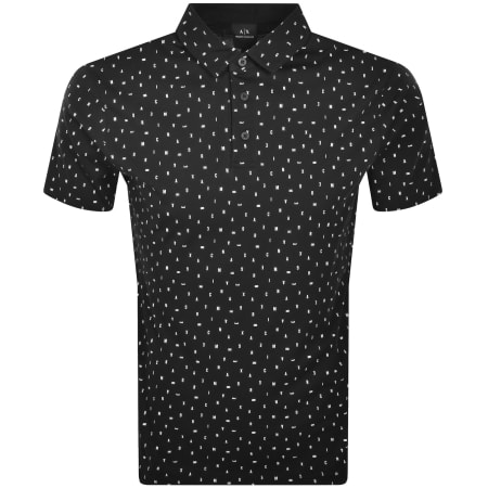 Product image for Armani Exchange Polo T Shirt Black