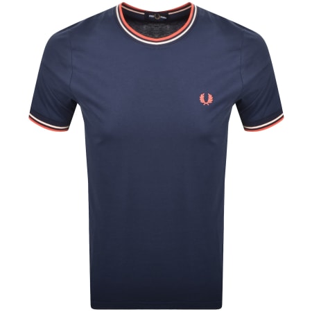 Product image for Fred Perry Twin Tipped T Shirt Tennis Blue