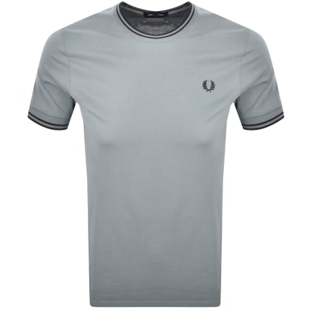 Product image for Fred Perry Twin Tipped T Shirt Stockport Blue