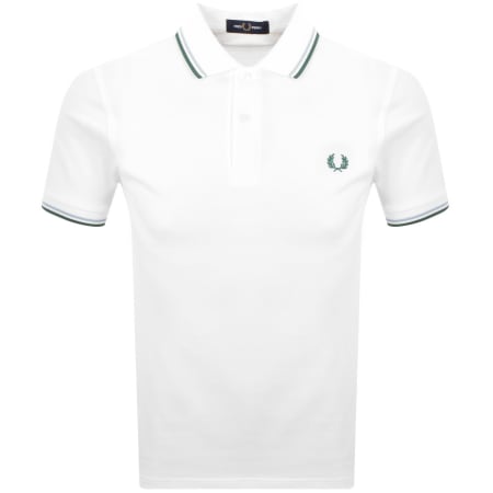 Product image for Fred Perry Twin Tipped Polo T Shirt White