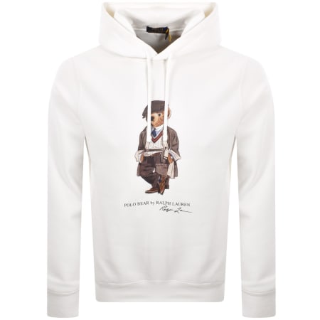 Product image for Ralph Lauren Heritage Bear Hoodie White