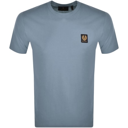 Product image for Belstaff Featherweight Logo T Shirt Blue