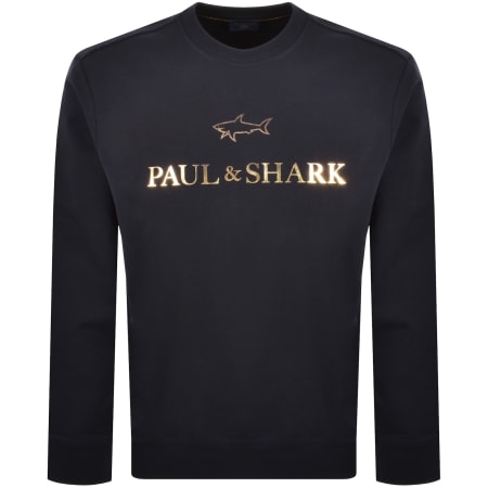 Product image for Paul And Shark Logo Sweatshirt Navy