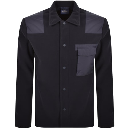 Product image for Paul And Shark Fleece Overshirt Navy
