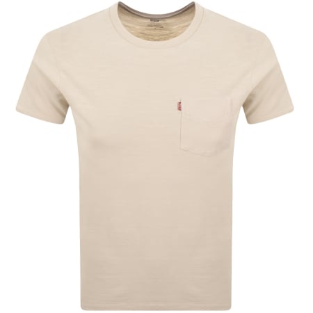 Product image for Levis Original Classic Pocket T Shirt Fog Beige