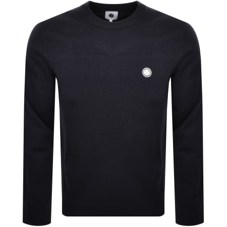 Product image for Pretty Green Knit Sweatshirt Navy