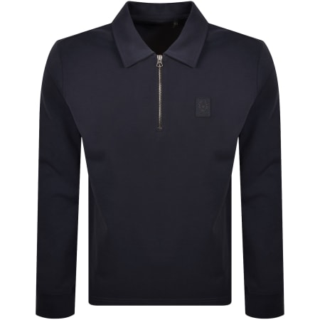 Product image for Belstaff Curator Collared Sweatshirt Navy
