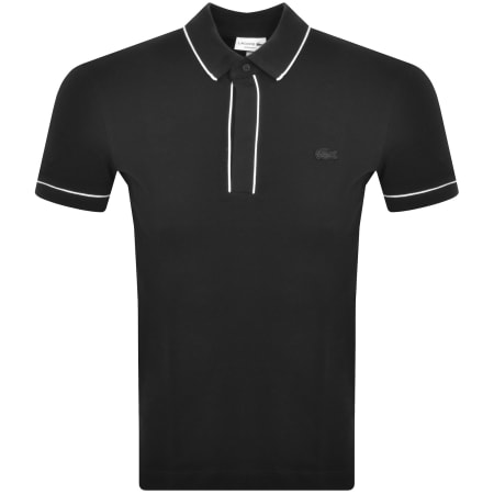 Product image for Lacoste Tipped Polo T Shirt Black