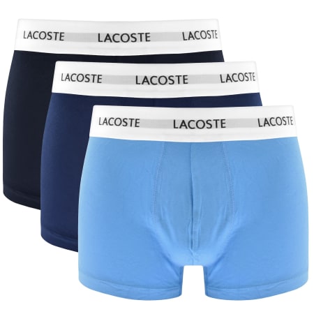 Product image for Lacoste Underwear 3 Pack Boxer Trunks Navy