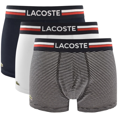 Product image for Lacoste Underwear 3 Pack Boxer Trunks Navy