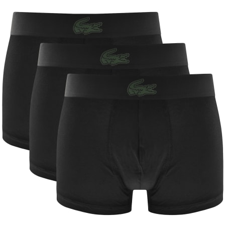 Product image for Lacoste Underwear 3 Pack Boxer Trunks Black