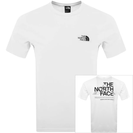 Product image for The North Face Mountain Sketch T Shirt White