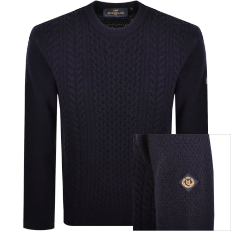 Product image for Henri Lloyd Cable Knit Jumper Navy