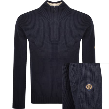 Product image for Henri Lloyd Golant QZ Knit Jumper Navy