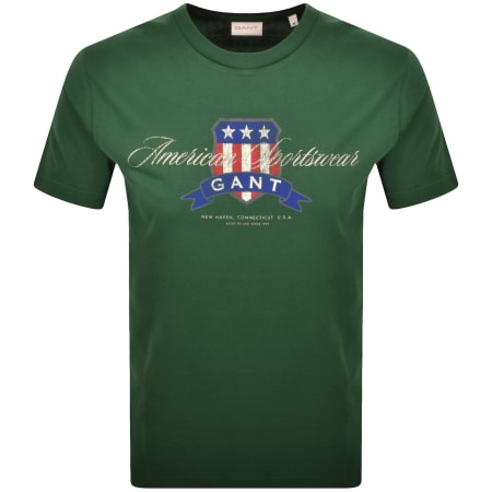 Product image for Gant Original Graphic T Shirt Green