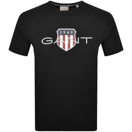 Product image for Gant Original Shield Graphic T Shirt Black