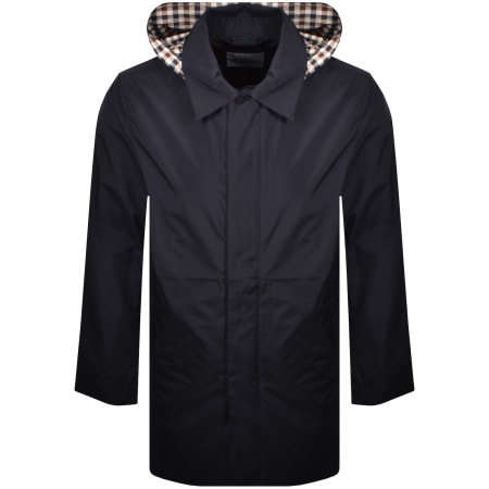 Product image for Aquascutum Packable Trench Coat Navy