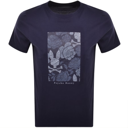 Product image for Psycho Bunny Rowen Graphic T Shirt Navy