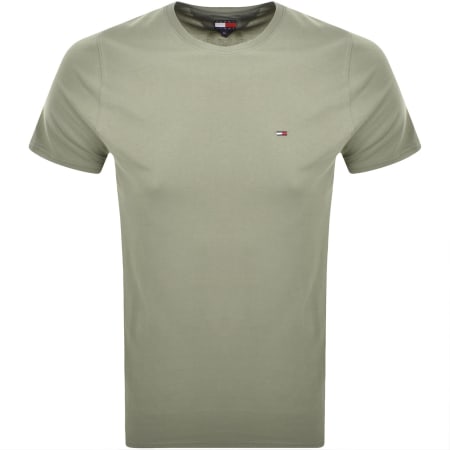 Product image for Tommy Jeans Slim Jersey T Shirt Green