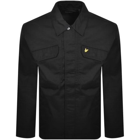 Product image for Lyle And Scott Pocket Overshirt Jet Black