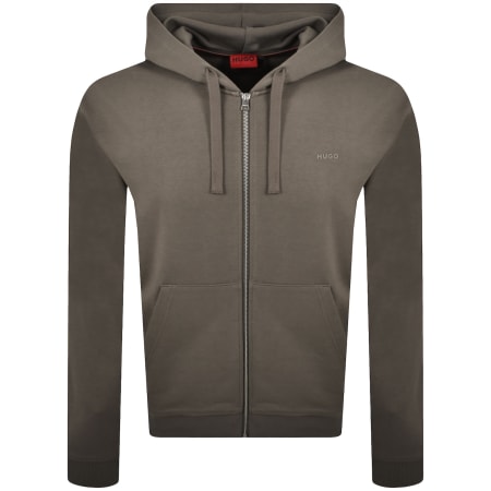Product image for HUGO Dapozip Hoodie Grey