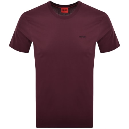 Product image for HUGO Dero222 T Shirt Burgundy