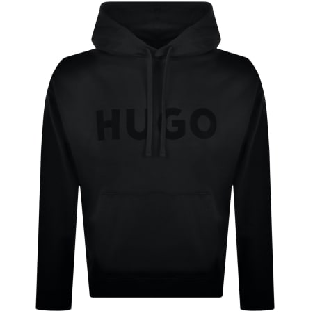 Product image for HUGO Oversized Ditchle Hoodie Black