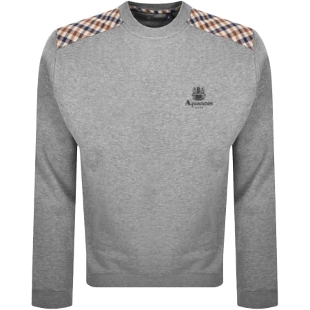 Product image for Aquascutum Active Crew Neck Sweatshirt Grey