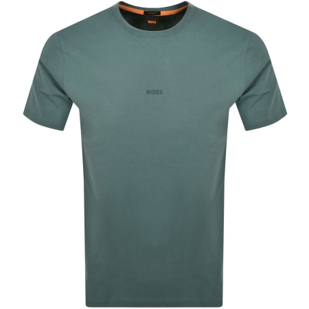 Product image for BOSS TChup Logo T Shirt Open Green