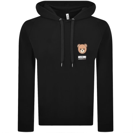 Product image for Moschino Underwear Logo Hoodie Black