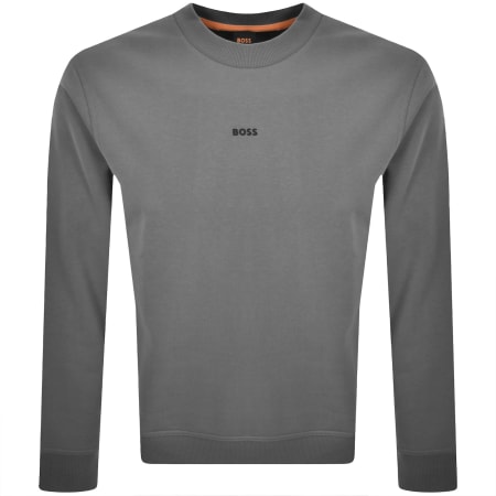 Product image for BOSS We Small Crew Neck Sweatshirt Grey