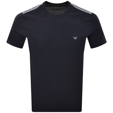 Product image for Emporio Armani Core Logo Band T Shirt Armani Blue