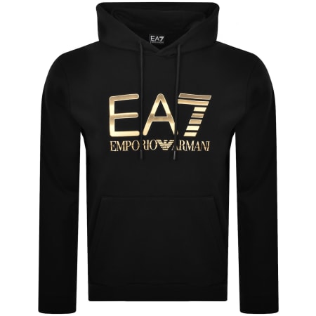 Product image for EA7 Emporio Armani Logo Hoodie Black