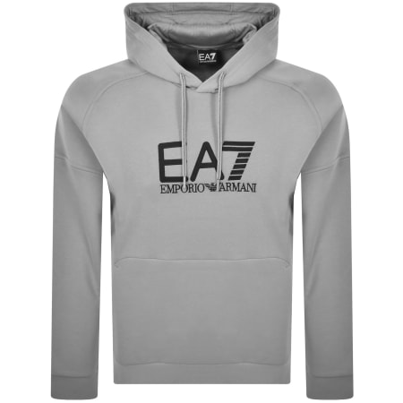Product image for EA7 Emporio Armani Logo Hoodie Grey